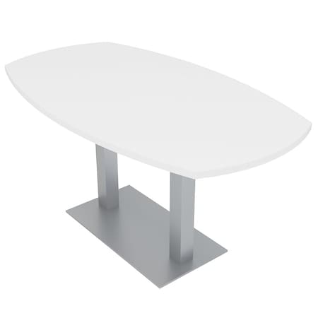 Skutchi Designs 33.5 in W, 69.5 in L, 29 in H, Engineered Wood Top, White HAR-ABOT-34X70-DOU-XD09